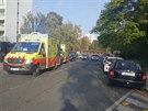 Na Litomické ulici osobní auto srazilo dva nezletilé chlapce.