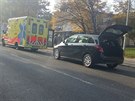 Na Litomické ulici osobní auto srazilo dva nezletilé chlapce.