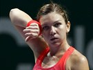 NEDAÍ SE. Simona Halepová na Turnaji mistry v Singapuru.