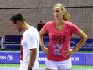 Petra Kvitová se chystá v djiti tenisového Turnaje mistry.