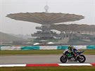 Valentino Rossi na okruhu v malajsijském Sepangu