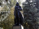 Sochu Lenina poblíž továrny v ukrajinské Oděse přetvořil výtvarník Milov na...