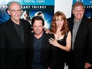 Christopher Lloyd, Michael J. Fox, Lea Thompsonová a reisér Robert Zemeckis...