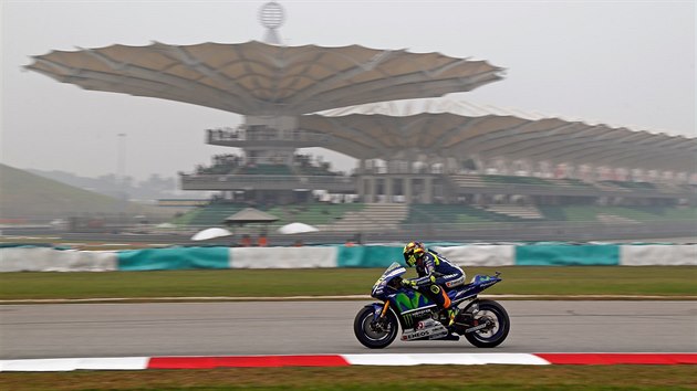 Valentino Rossi na okruhu v malajsijskm Sepangu