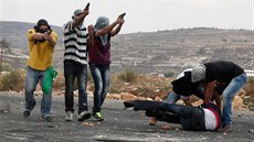Jednotky Duvdevanu pi zatýkání v izraelském Bejr El. (7. íjna 2015)