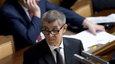 Ministr financí Andrej Babi� p�i projednávání návrhu státního rozpo�tu na...