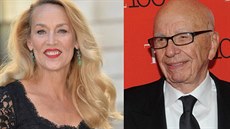 Jerry Hallová a Rupert Murdoch