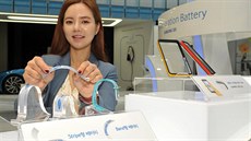 P�edstavení nových baterií Samsung b�hem veletrhu InterBattery v Soulu