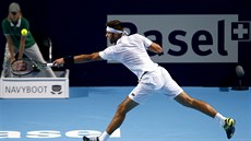 Ji�í Veselý bojuje v 1. kole turnaje v Basileji.