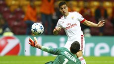 VELMI BRZKÝ GÓL. Nicolas Gaitan poslal Benfiku do vedení nad Galatasarayem u...