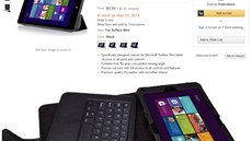 Kryt na údajný Surface Mini, který se objevil v nabídce Amazonu v roce 2014.
