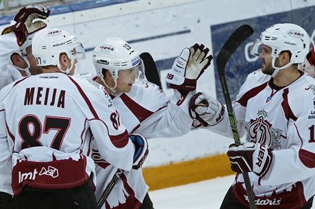 Hokejová Riga se raduje, vytvoila nový rekord KHL: na ti góly potebovali...