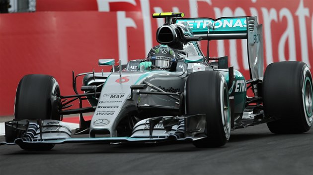 Nico Rosberg v kvalifikaci Velk ceny Mexika formule 1.
