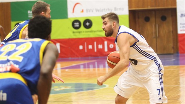 Momentka z duelu MMCIT Brno (bl) vs. st nad Labem