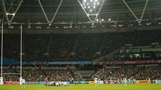 Na Olympijském stadionu v Londýn se hrálo utkání o bronz na ragbyovém...