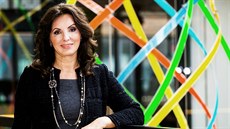 �éfka �eského Microsoftu Biljana Weberová na jedné z chodeb nové centrály na...