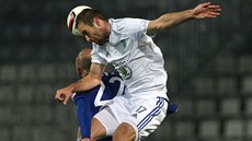 Jakub Petr z Olomouce (vlevo) a Jasmin uk z Mladé Boleslavi v hlavikovém...