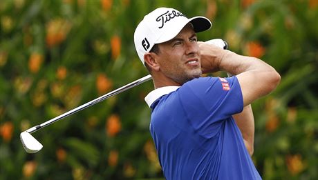 Adam Scott na turnaji PGA v Kuala Lumpur.