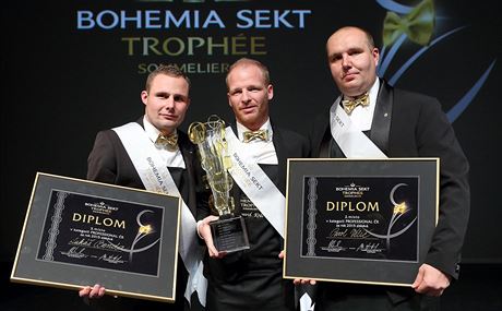 David Král (uprosted) se stal vítzem soute Bohemia Sekt Trophée - Sommelier...