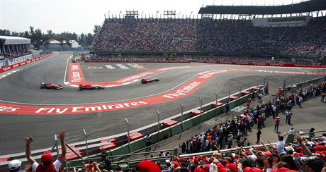 Fanouci sledují prbh Velké ceny Mexika formule 1.