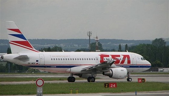 Airbus A319 SA eské aerolinie - letit Ruzyn