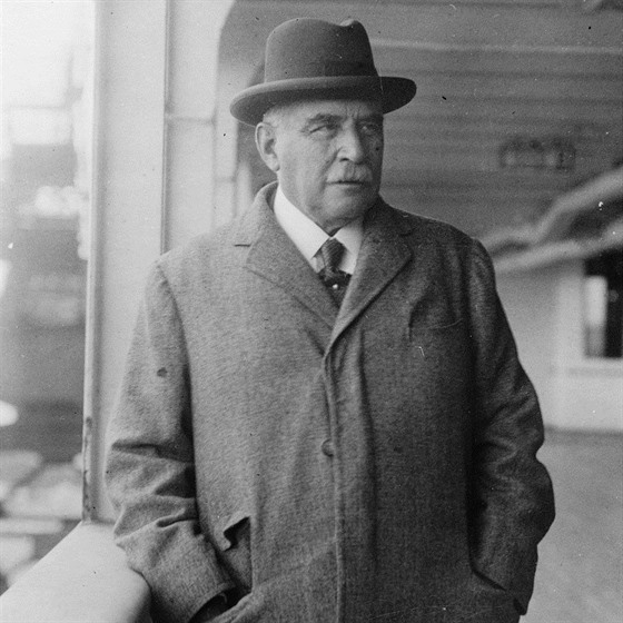 John Pierpont Morgan na snímku z roku 1933, kdy se rozhodl odejít na odpoinek...