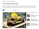 Onemocnní Karla Gotta na stránkách nmeckého deníku Die Welt. (2. listopadu...