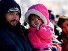 Uprchlíci ekají na registraci v Pasov (2. listopadu 2015)