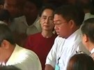 K volbám pila i vdkyn barmské opozice Su ij.