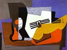 Pablo Picasso: Zátií s kytarou (1921)