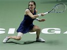 V PODEPU. Agnieszka Radwaská ve finále Turnaje mistry v Singapuru.
