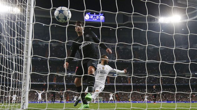 M v sti Paris St. Germain v utkn Ligy mistr na Realu Madrid.