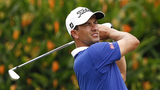 Adam Scott na turnaji PGA v Kuala Lumpur.