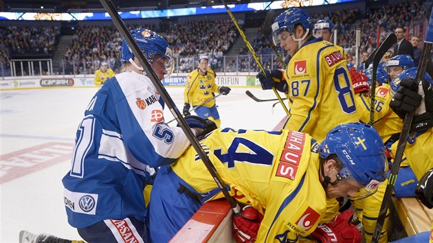 Tomi Sallinen (vlevo) z Finska sr Nicklase Danielssona ze vdska.