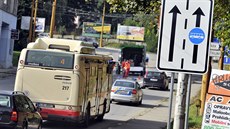 První bus pruh se objevil v Jihlav v roce 2015 na Havlíkov ulici.