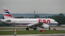 Airbus A319 SA eské aerolinie - letit Ruzyn