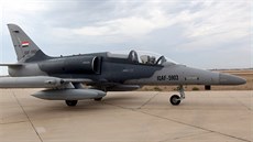 Letoun Aero L-159 na leti�ti v Baládu. Stroj u� nese irácké �íslo a výsostné...