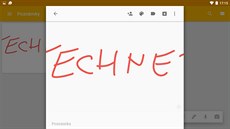 V Google Keep lze nov psát poznámky i prstem i perem.