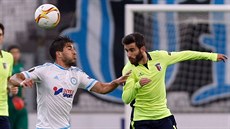 Lucas Silva Borges z Marseille (vlevo) a Rafael Alexandre Fernandes Ferreira da...