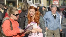 Ve�ejná akce ob�anského sdru�ení Svoboda zví�at se konala 5. listopadu v Praze...