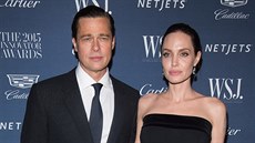 Brad Pitt a Angelina Jolie (New York, 4. listopadu 2015)