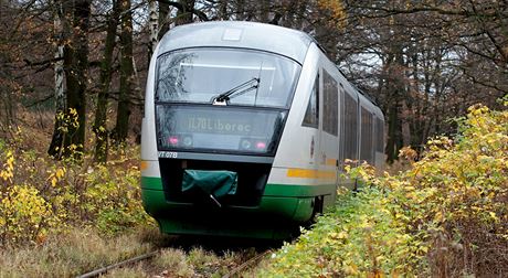 Polský úsek elezniní trati Liberec - itava.