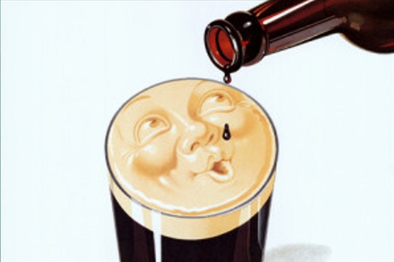 Jedna z klasických reklam na pivo Guinness