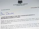 Detail dopisu s poadavky na reformu vztah Velké Británie a EU, který zaslal...