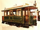 Model prvn�ho typu tramvaje, kter� v Liberci roku 1897 vyjel na koleje.