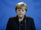 Angela Merkelová na dopolední tiskové konferenci (14. listopadu 2015)