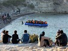 Migranti piplouvající do Turecka (9. listopad 2015)
