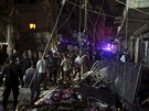 Následky sebevraedného útoku v Bejrútu (12. listopad 2015)