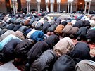 Muslimov pi modlitb v pask Velk meit.