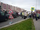 Demonstrace na Ládví.